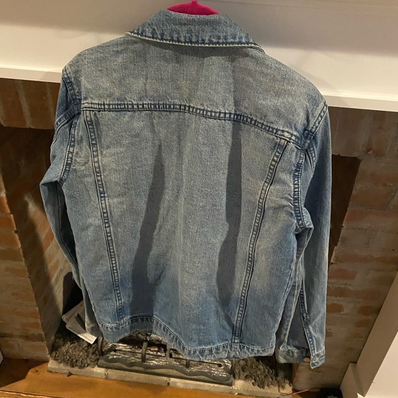 Refuge XS 100% Cotton Denim Jean Jacket Retro Style Long Sleeve - Picture 3 of 6